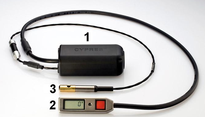 CYPRES 2 automatic activation device: processing unit, control unit and cutter